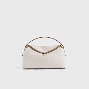 T-Lock Canvas Top Handle Ecru/Tan